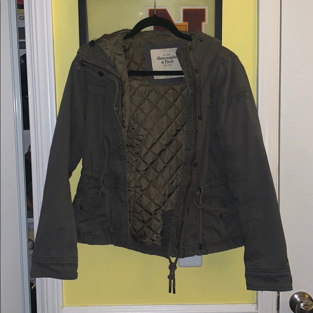 Abercrombie & Fitch green outwear jacket
